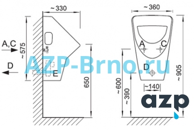 Писсуар LIVO (ЛИВО) Jika с автоматическим смывом INTELLIGENT IQ AUP 24 AZP Brno Чехия (фото, схема) Писсуар LIVO (ЛИВО) Jika с автоматическим смывом INTELLIGENT IQ AUP 24 AZP Brno Чехия (фото, схема)
